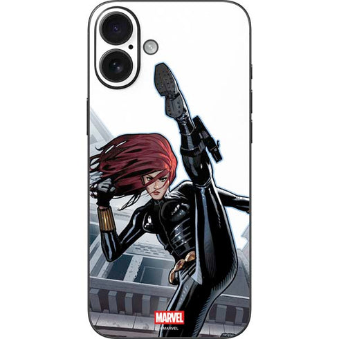 Marvel Black Widow High Kick iPhone 16 Plus Skin